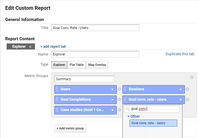Goal-conversion-rate-users-custom-report
